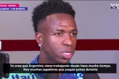 這是服了？維尼修斯：阿根廷隊(duì)贏得了世界杯，他們有信心