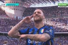 國米反擊行云流水！阿瑙托維奇推射破門！迪馬爾科送助攻！