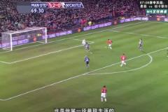 曼聯(lián)時(shí)期的小小羅第一次戴帽 ，曼聯(lián)6-0紐卡