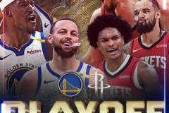 沒有杰倫-格林？NBC勇士官推發(fā)布與火箭大戰(zhàn)海報：申京、阿門、狄龍上榜