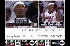 惡魔要來(lái)了？巴特勒首輪單場(chǎng)56分送雄鹿3-1??！