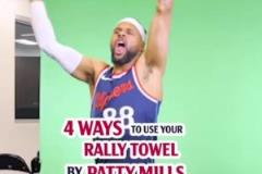 這就叫專業(yè)！米爾斯展示四種揮毛巾手法