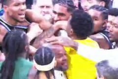 說了啥？字母哥&馬瑟林賽后聊著聊著突然推搡引發(fā)大規(guī)模沖突