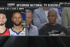 是來看登哥的嘛？保羅現(xiàn)身快船主場，觀看船掘G6