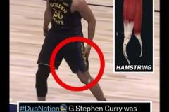 勇士官方：庫里一級拉傷將缺陣至少一周！此前有醫(yī)學(xué)專家分析庫里腿筋傷勢