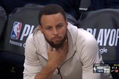 遺憾不敵森林狼遭淘汰！庫(kù)里最后時(shí)刻在場(chǎng)邊神情凝重若有所思！